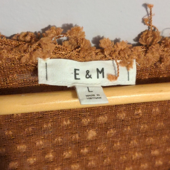 Fuzzy Pecan Cardigan size L - Picture 2 of 3